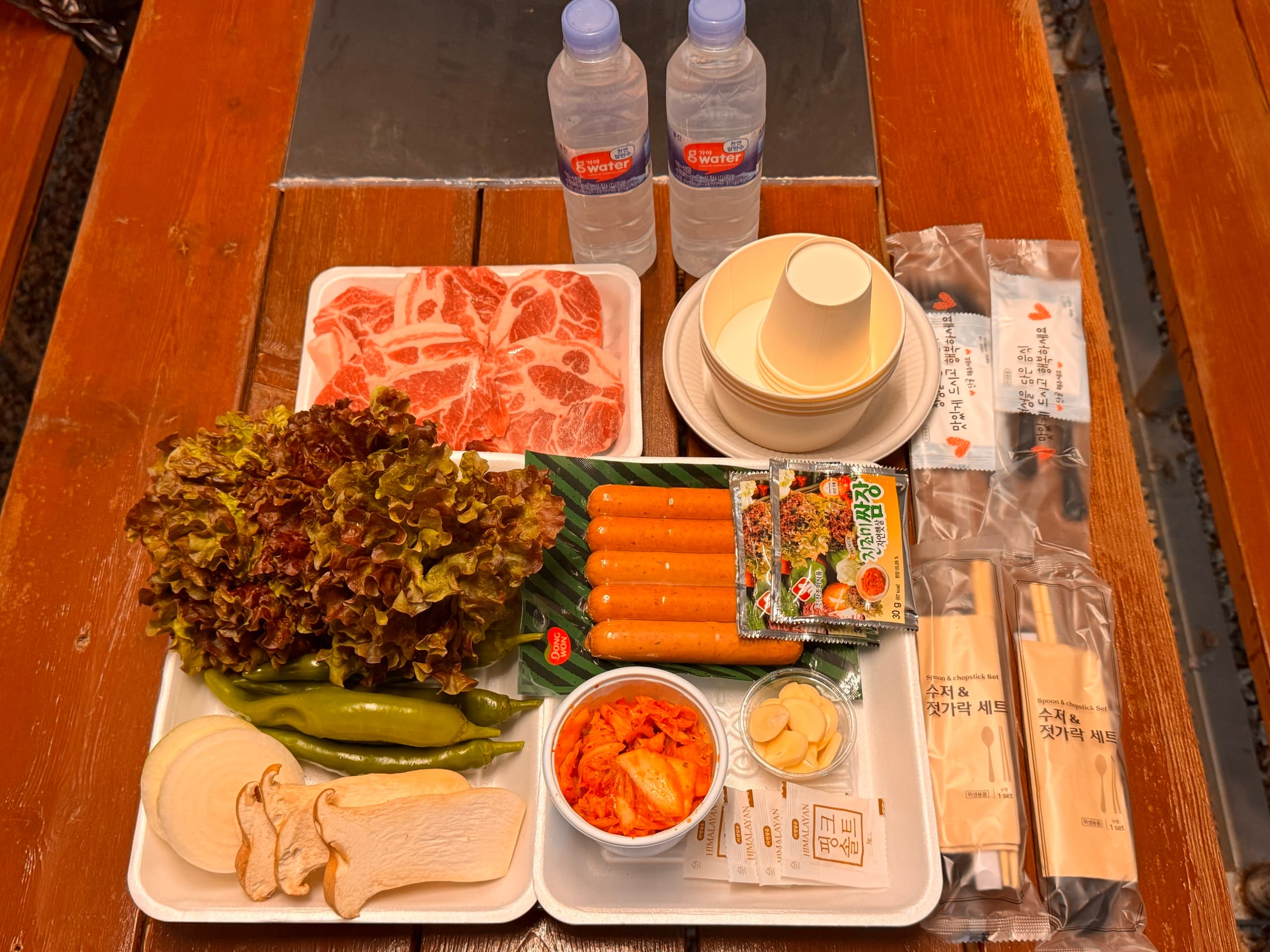 프라이빗 카바나 제공 음식